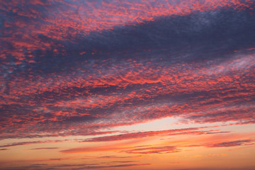 the sky in clouds