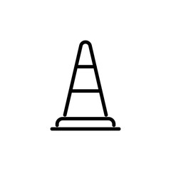 Cone, under construction vector icon