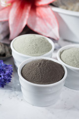 Ancient minerals - luxury face and body spa treatment, clay powder