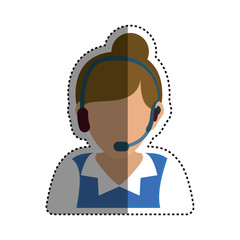 Call center and customer service icon vector illustration graphic design