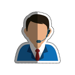 Call center and customer service icon vector illustration graphic design