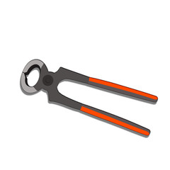 icon with wire cutters. Clippers no gray background. Nippers. workhouse equipment