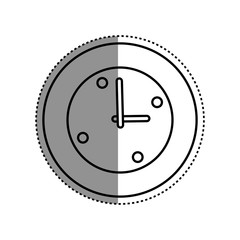 Time clock isolated icon vector illustration graphic design