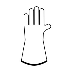 glove safety isolated icon vector illustration design