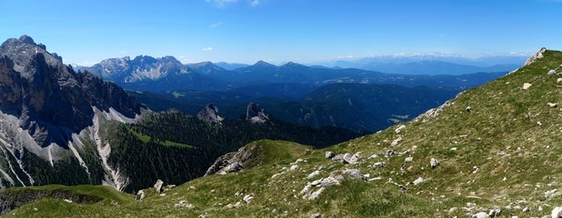 Panorama Aussicht Naturpark Schlern Rosengarten 