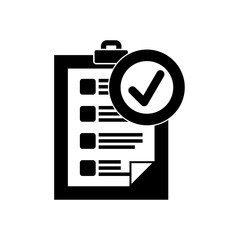 Checklist document isolated icon vector illustration graphic design