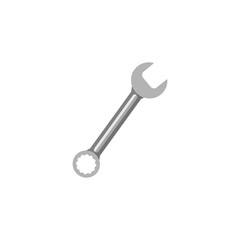 Wrench and spanner flat icon, build & repair elements, construction tool, a colorful solid pattern on a white background, eps 10.