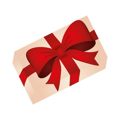Gift box isolated icon vector illustration graphic design