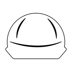 helmet safety isolated icon vector illustration design