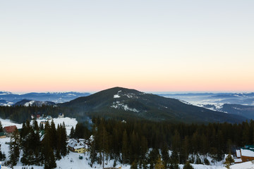 mount Goverla at sunset Mountains Carpathians