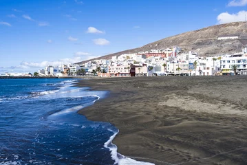 Tuinposter Beach, bay of Gran Tarajal on the Island of Fuerteventura, Canar © sotavento1000
