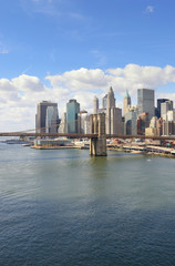 Fototapeta na wymiar Manhattan at sunny day.