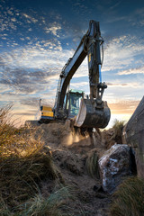 travail de nuit sur le chantier © Image'in