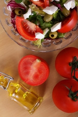 Fresh salad boll.