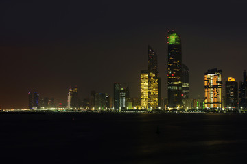 Fototapeta na wymiar Abu Dhabi skyline - United Arab Emirates