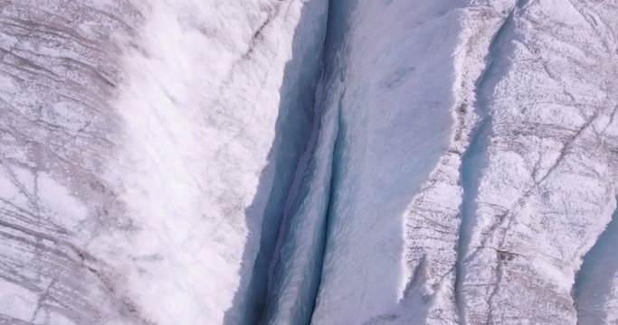 Crevasse on Aletsch glacier - Switzerland