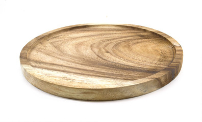 Wood plate isolated on white background / Wood texture