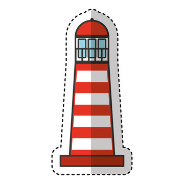 light house maritime isolated icon vector illustration design