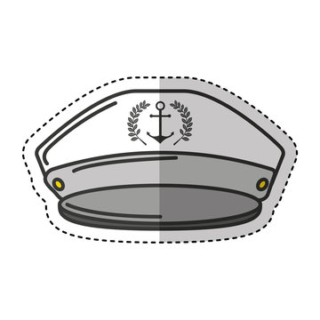 sailor cap isolated icon vector illustration design