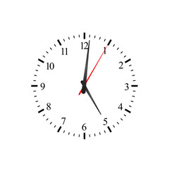Obraz na płótnie Canvas Simple Vector Business Clock