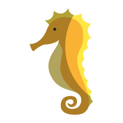 seahorse animal isolated icon vector illustration design