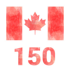 Canada flag - anniversary 150 years