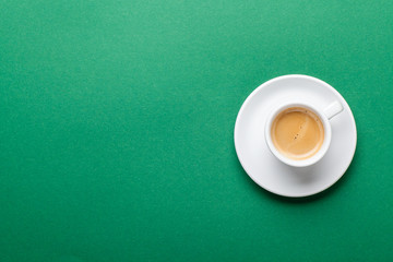 Coffee on green
