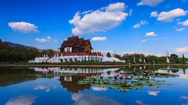 Ho Kham Luang Temple Of Chiangmai, Thailand