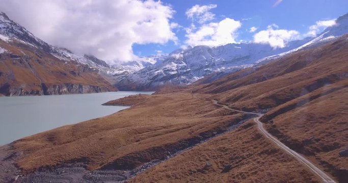 Dixence lake - Aerial 4K