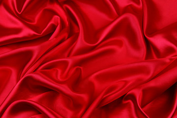 Obraz premium Red silk fabric texture 