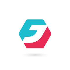 Letter J logo icon design template elements