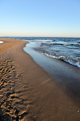 plage au coucher du soleil