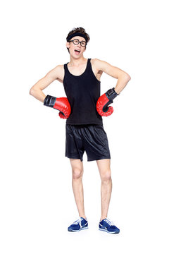 skinny boxer man