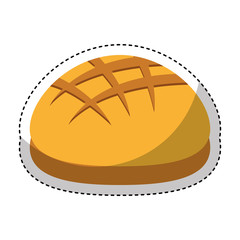 delicious bread isolated icon vector illustration design