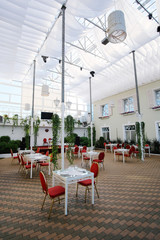 Interior of a modern restaurant