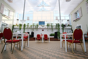 Interior of a modern restaurant