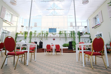 Interior of a modern restaurant