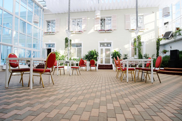 Interior of a modern restaurant