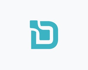 Letter D logo data design  ,logo icon design template.