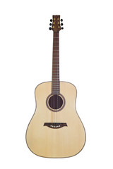 Naklejka premium Classical guitar on white background 
