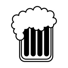 beer glass isolated icon vector illustration design