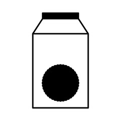 milk box isolated icon vector illustration design