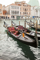 Fototapeta na wymiar Gondola in venice in Italy
