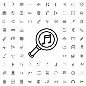 serach music icon illustration