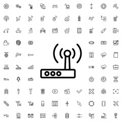 router icon vector - obrazy, fototapety, plakaty