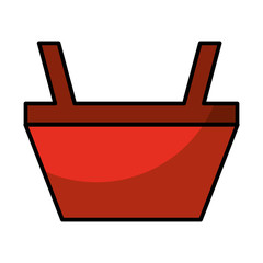 shopping basket isolated icon vector illustration design
