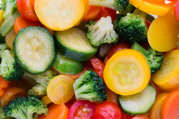 Fresh frozen vegetables eco food, natur.