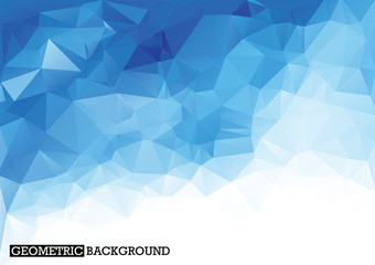 Polygonal light blue background