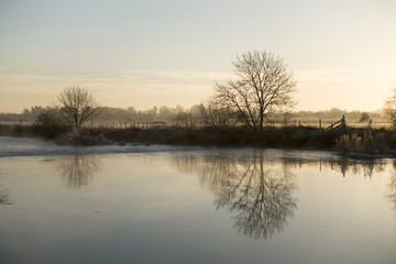 Obraz premium Winter Stour Sunrise