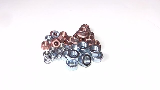female screw on a white background looped